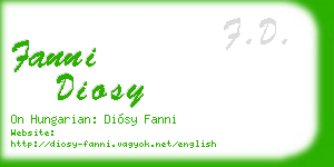 fanni diosy business card